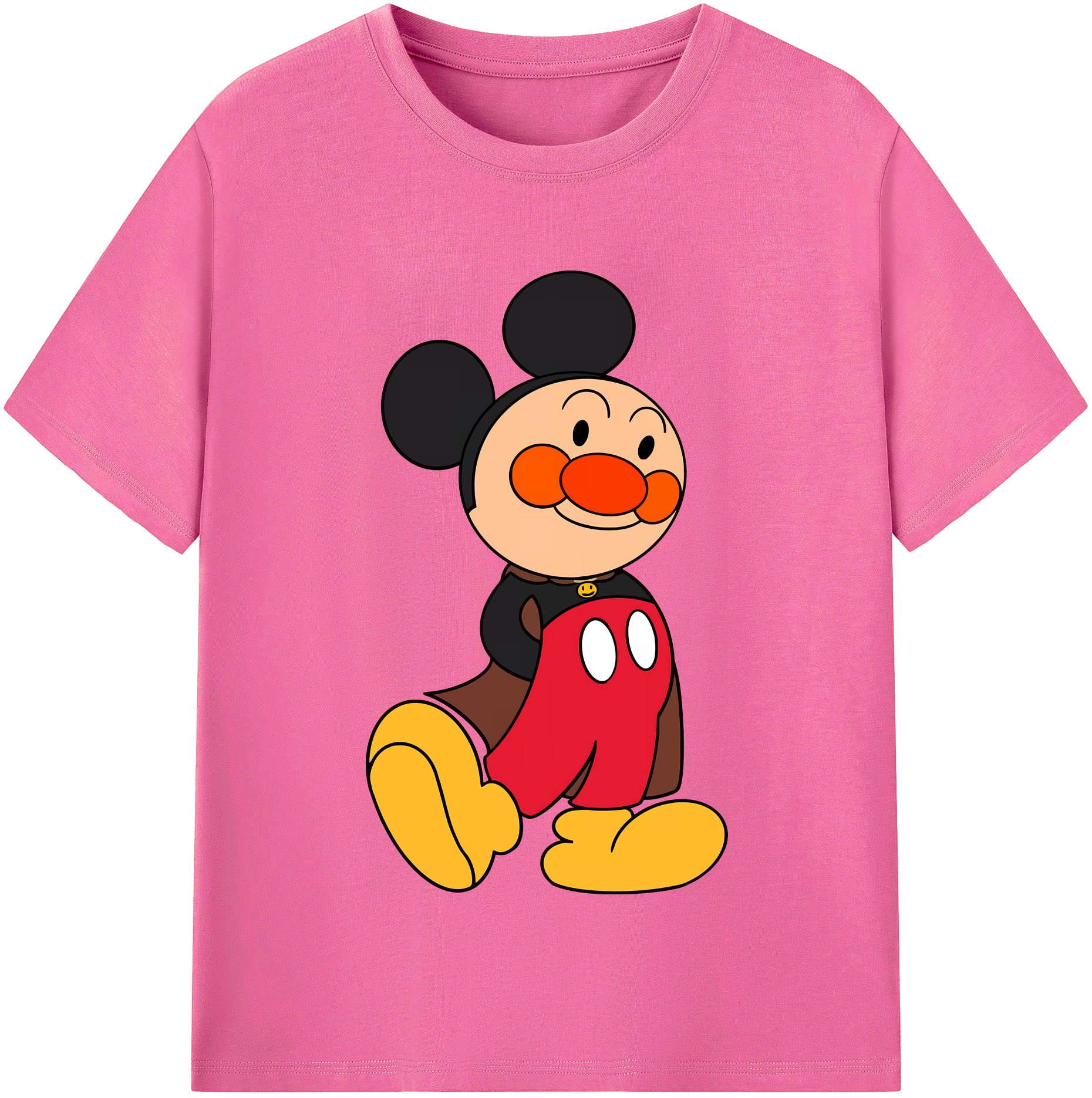 （画像用） アンパンマン Anpanman レディースカジュアルプリントTシャツ（綿100％）